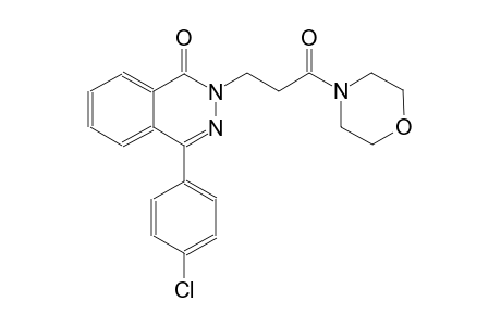 4-(4-chlorophenyl)-2-[3-(4-morpholinyl)-3-oxopropyl]-1(2H)-phthalazinone
