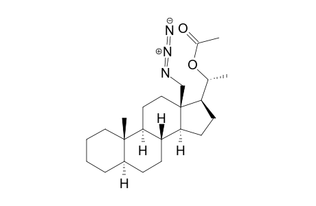 Pregnan-20-ol, 18-azido-, acetate (ester), (5.alpha.,20R)-