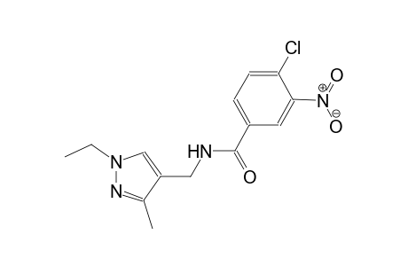 4-chloro-N-[(1-ethyl-3-methyl-1H-pyrazol-4-yl)methyl]-3-nitrobenzamide