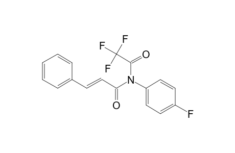 N-(4-Fluorophenyl)-3-phenyl-2-propenamide, N-trifluoroacetyl-