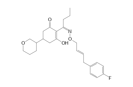 2-Cyclohexen-1-one, 2-[1-[[[4-(4-fluorophenyl)-2-butenyl]oxy]imino]butyl]-3-hydroxy-5-(tetrahydro-2H-pyran-3-yl)-
