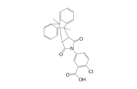 2-chloro-5-{1,8-dimethyl-16,18-dioxo-17-azapentacyclo[6.6.5.0²,⁷.0⁹,¹⁴.0¹⁵,¹⁹]nonadeca-2,4,6,9,11,13-hexaen-17-yl}benzoic acid