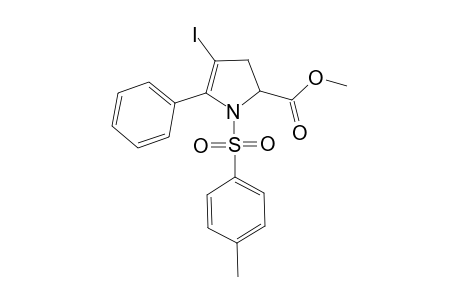 4-iodo-1-(4-methylphenyl)sulfonyl-5-phenyl-2,3-dihydropyrrole-2-carboxylic acid methyl ester