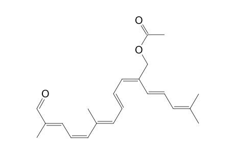 2,4,6,8,10,12,14-Hexadecaheptaenal, 11-[(acetyloxy)methyl]-2,6,15-trimethyl-, (E,Z,E,E,E,E)-