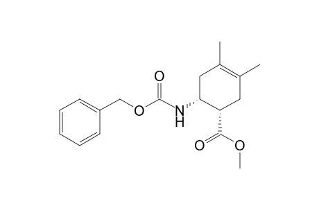 (1S,6R)-3,4-dimethyl-6-(phenylmethoxycarbonylamino)-1-cyclohex-3-enecarboxylic acid methyl ester