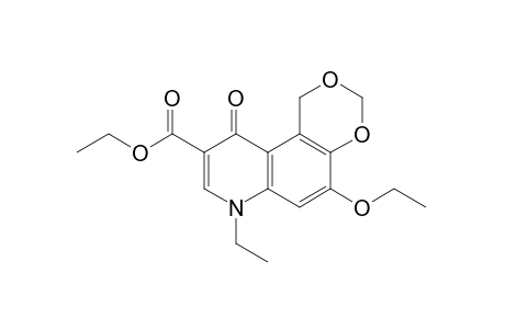 7,10-dihydro-5-ethoxy-7-ethyl-10-oxo-1H-m-dioxino[5,4-f]quinoline-9-carboxylic acid, ethyl ester