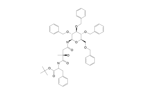 TERT.-BUTYL_N-[(2-S)-1,4-DIOXO-2-HYDROXY-2-METHYL-4-[(2,3,4,6-TETRA-O-BENZYL-BETA-D-GLUCOPYRANOSYL)-AMINO]-BUTYL]-PHENYLALANINATE