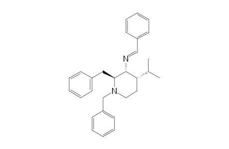 (2S,3R,4S)-N-Benzyl-2-(2-benzyl)-3-(N-benzylideneamino)-3-isopropenylpiperidine