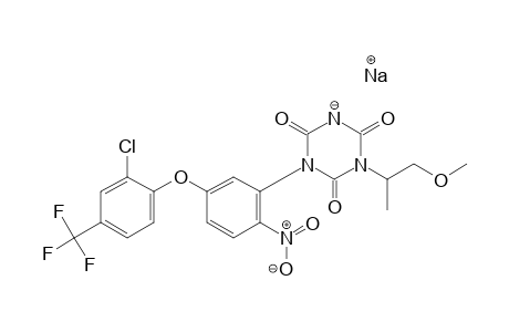 1,3,5-Triazine-2,4,6(1H,3H,5H)-trione, 1-[5-[2-chloro-4-(trifluoromethyl)phenoxy]-2-nitrophenyl]-3-(2-methoxy-1-methyl)ethyl]-, sodium salt