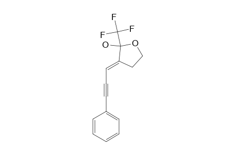 3-(3-PHENYLPROP-2-YNYLIDENE)-2-HYDROXY-2-(TRIFLUOROMETHYL)-TETRAHYDROFURAN