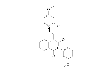 1,3(2H,4H)-isoquinolinedione, 4-[[(2,4-dimethoxyphenyl)amino]methylene]-2-(3-methoxyphenyl)-, (4E)-