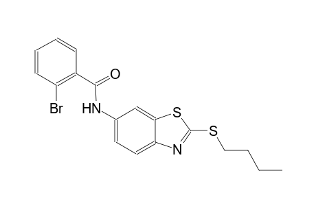 2-bromo-N-[2-(butylsulfanyl)-1,3-benzothiazol-6-yl]benzamide