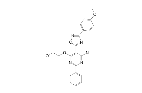 2-[6-amino-5-[3-(4-methoxyphenyl)-1,2,4-oxadiazol-5-yl]-2-phenyl-pyrimidin-4-yl]oxyethanol
