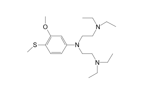 2-Thiomethyl-5-[bis[diethylaminoethyl]amino]anisole