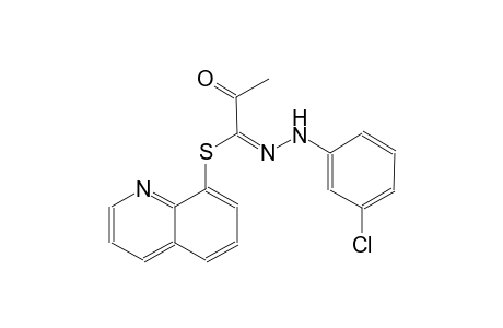 propanehydrazonothioic acid, N-(3-chlorophenyl)-2-oxo-, 8-quinolinylester, (1E)-