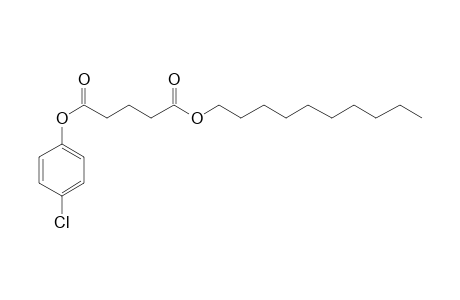 Glutaric acid, 4-chlorophenyl decyl ester