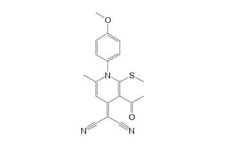 3-Acetyl-2-methylthio-6-methyl-1-(4-methoxyphenyl)-4-(dicyanomethylene)-1,4-dihydropyridine