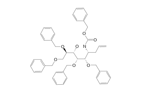 1-(R)-1-C-ALLYL-2,3,5,6-TETRA-O-BENZYL-1-BENZYLOXYCARBONYLAMINO-1-DEOXY-D-GLUCITOL