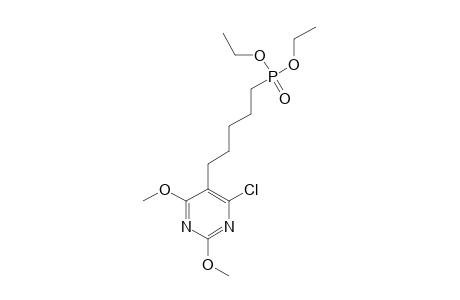 DIETHYL-5-(6-CHLORO-2,4-DIMETHOXYPYRIMIDIN-5-YL)-1-PENTYLPHOSPHONATE