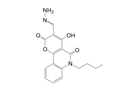 6-Butyl-4-hydroxy-3-(hydrazonomethylene)pyrano[3,2-c]quinoline-2,5(6H)-dione