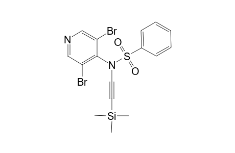 N-(3,5-Dibromo-pyridin-4-yl)-N-trimethylsilanylethynyl-benzenesulfonamide