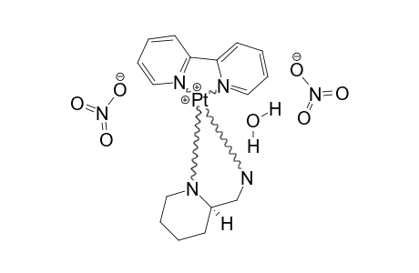 (2,2'-BIPYRIDINE)-(2-AMINOMETHYLPIPERIDINE)-PLATINUM(II)-NITRATE-HYDRATE