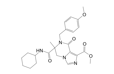 Imidazo[1,5-a]pyrazine-1-carboxylic acid, 6-[(cyclohexylamino)carbonyl]-5,6,7,8-tetrahydro-7-[(4-methoxyphenyl)methyl]-6-methyl-8-oxo-, methyl ester