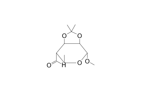 METHYL 4,6-DIDEOXY-2,3-O-ISOPROPYLIDENE-4-C-FORMYL-ALPHA-L-MANNO-HEXOPYRANOSIDE