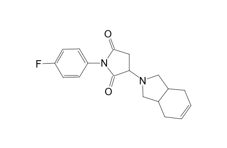 1H-Pyrrole-2,5-dione, 3-(1,3,3a,4,7,7a-hexahydro-2H-isoindol-2-yl)-1-(4-fluorophenyl)dihydro-