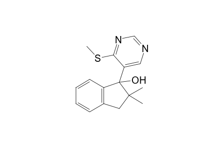 2,2-Dimethyl-1-(4-methylsulfanylpyrimidin-5-yl)-3H-inden-1-ol