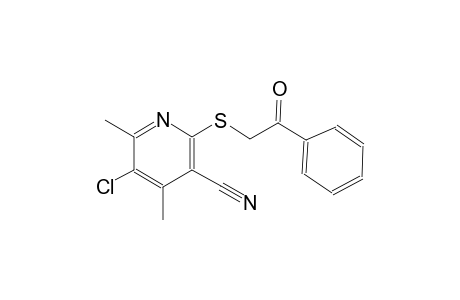 5-Chloro-4,6-dimethyl-2-(2-oxo-2-phenyl-ethylsulfanyl)-nicotinonitrile