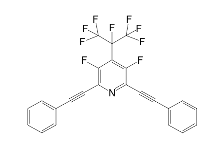 2,6-Bis(2-phenylethynyl)-3,5-difluoro-4-(1,2,2,2-tetraffluoro-1-trifluoromethylethyl)pyridine