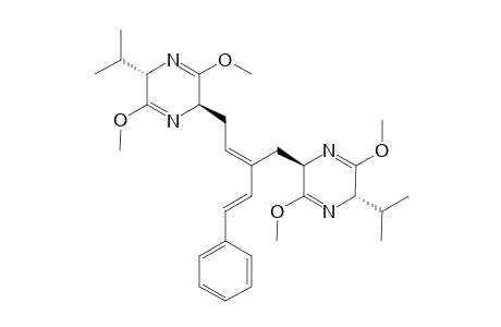 (Z)-1,4-bis[(2'S,5'R)-2',5'-Dihydro-3',6'-dimethoxy-2'-isopropyl-5'-pyrazinyl)-2-(.beta.-styryl)-2-butene