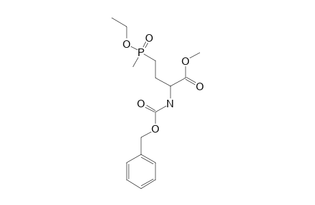 2-(benzyloxycarbonylamino)-4-(ethoxy-methyl-phosphoryl)butyric acid methyl ester