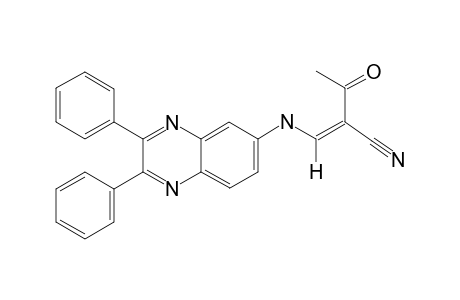 (Z)-2-acetyl-3-[[2,3-di(phenyl)quinoxalin-6-yl]amino]acrylonitrile