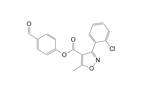 4-isoxazolecarboxylic acid, 3-(2-chlorophenyl)-5-methyl-, 4-formylphenyl ester