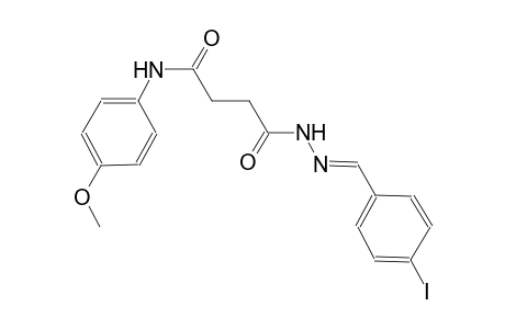 butanoic acid, 4-[(4-methoxyphenyl)amino]-4-oxo-, 2-[(E)-(4-iodophenyl)methylidene]hydrazide
