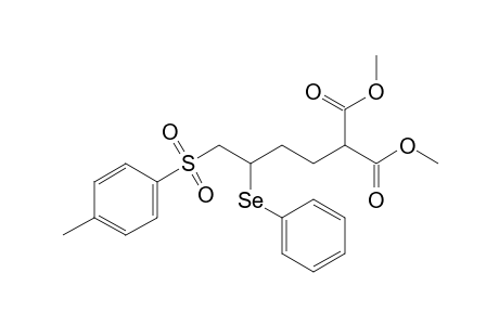 2-[3-(phenylseleno)-4-tosyl-butyl]malonic acid dimethyl ester