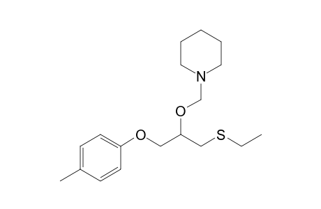 1-(1-Ethylsulfanylmethyl-2-p-tolyloxy-ethoxymethyl)-piperidine