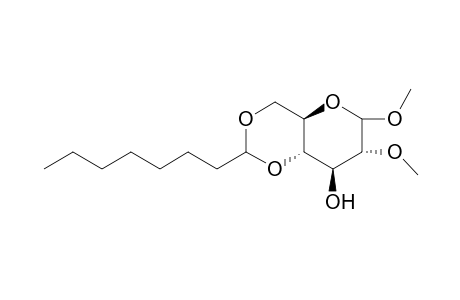 Methyl - 4,6-O-octylidene-D-( .alpha.-methoxy)glucopyranoside