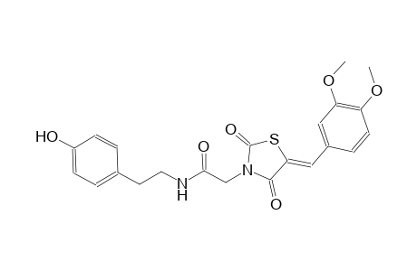 3-thiazolidineacetamide, 5-[(3,4-dimethoxyphenyl)methylene]-N-[2-(4-hydroxyphenyl)ethyl]-2,4-dioxo-, (5Z)-