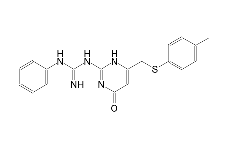 N-(6-{[(4-methylphenyl)sulfanyl]methyl}-4-oxo-1,4-dihydro-2-pyrimidinyl)-N'-phenylguanidine