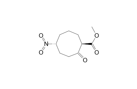 Cyclooctanecarboxylic acid, 5-nitro-2-oxo-, methyl ester, trans-