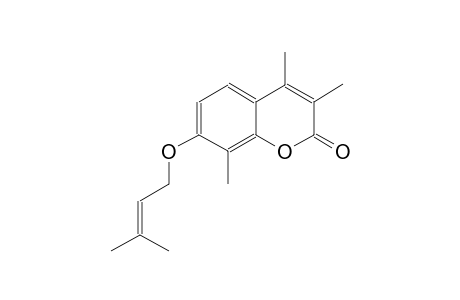 3,4,8-trimethyl-7-[(3-methyl-2-butenyl)oxy]-2H-chromen-2-one