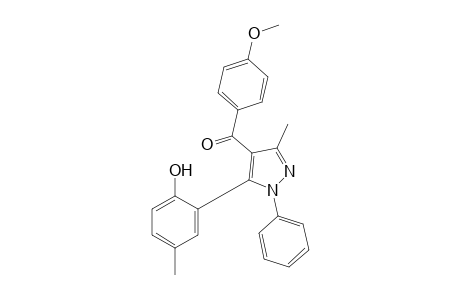 5-(6-hydroxy-m-tolyl)-3-methyl-1-phenylpyrazol-4-yl p-methoxyphenyl ketone