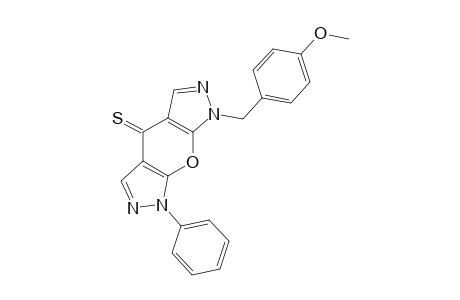 1-(4-METHOXYBENZYL)-7-PHENYL-1H-PYRANO-[2,3-C:6,5-C]-DIPYRAZOL-4(7H)-THIONE