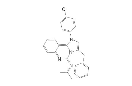 N-(3-Benzyl-1-(4-chlorophenyl)imidazo[1,2-c]quinazolin-5(1H)-ylidene)propan-2-amine