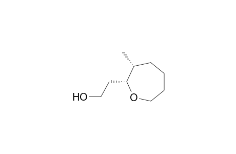 cis-2-(2-HydroxyEthyl)-3-methyloxepane