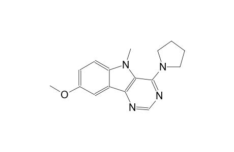 8-methoxy-5-methyl-4-(1-pyrrolidinyl)-5H-pyrimido[5,4-b]indole