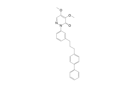 3(2H)-Pyridazinone, 2-[3-(3-[1,1'-biphenyl]-4-ylpropyl)phenyl]-4,5-dimethoxy-